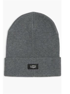 ✅NEW “UGG” Charcoal Gray Ribbed Cuff Beanie